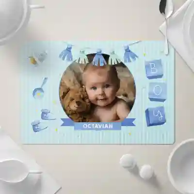 Suport pentru farfurie personalizat - Baby boy