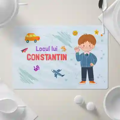 Suport pentru farfurie personalizat - Locul lui