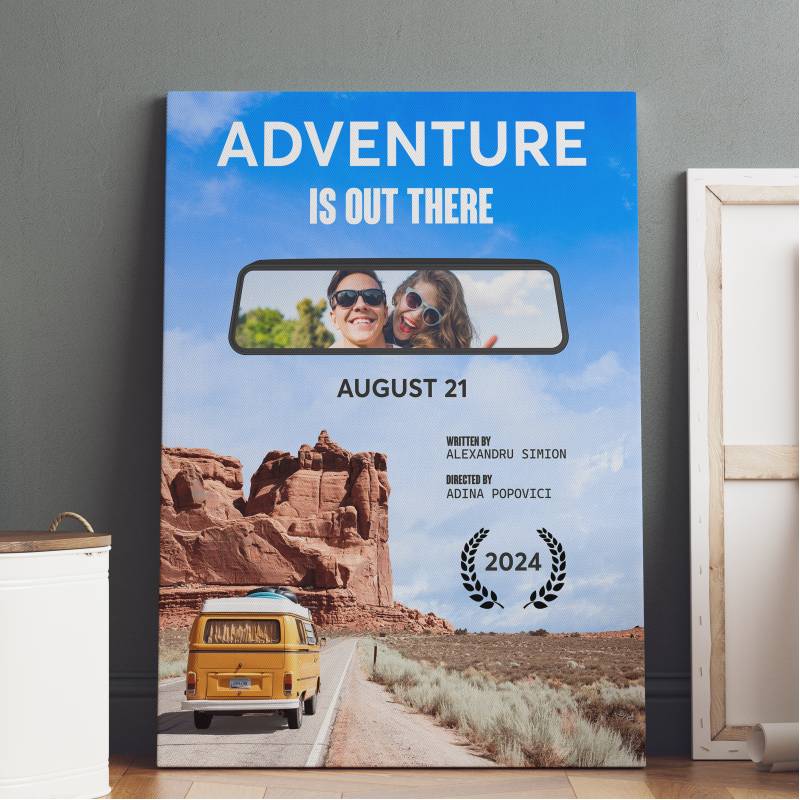 Tablou canvas - Adventure is out there