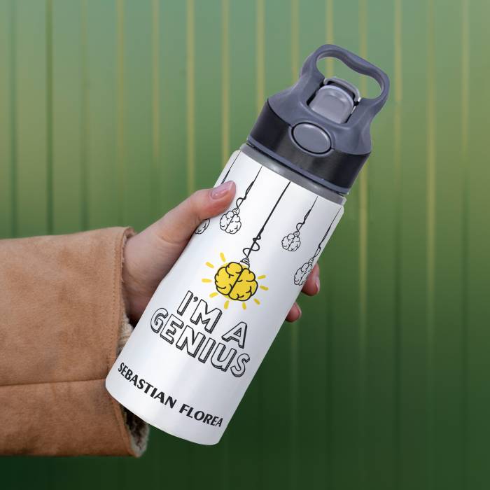 Termos personalizat din aluminiu 650ml - Genius