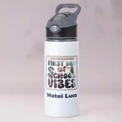 Termos personalizat din aluminiu 650ml - First day