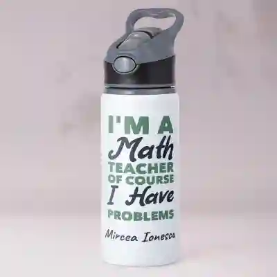 Termos personalizat din aluminiu 650ml - Teacher