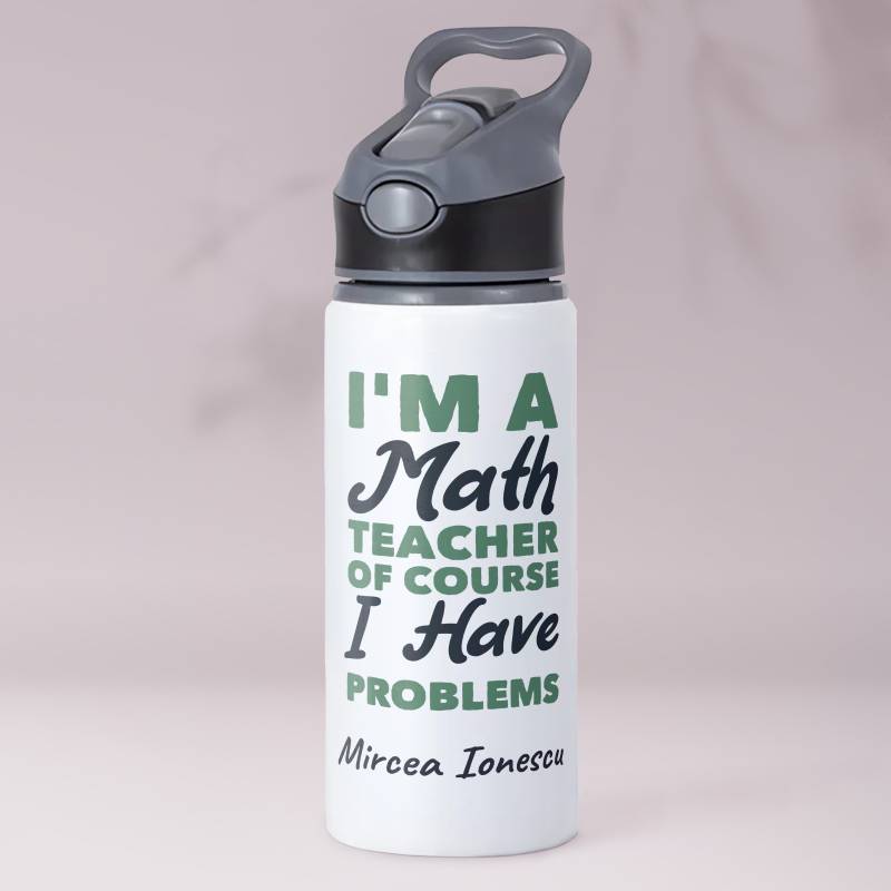 Termos personalizat din aluminiu 650ml - Teacher