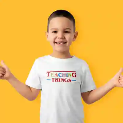 Tricou personalizat pentru copii - Learning things