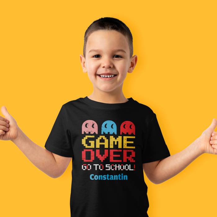 Tricou personalizat pentru copii - Game over