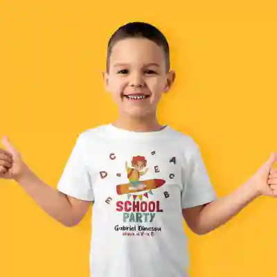 Tricou personalizat pentru copii - School party