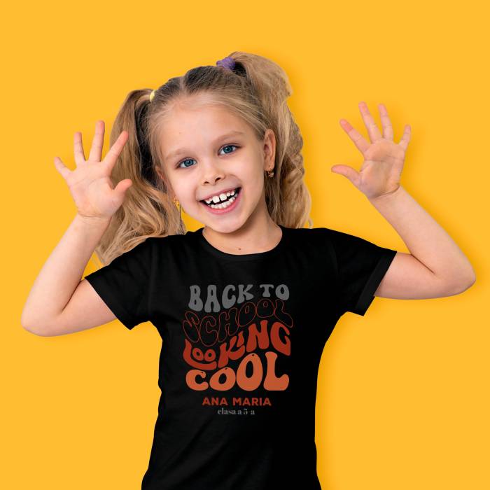 Tricou personalizat pentru copii - Back to school