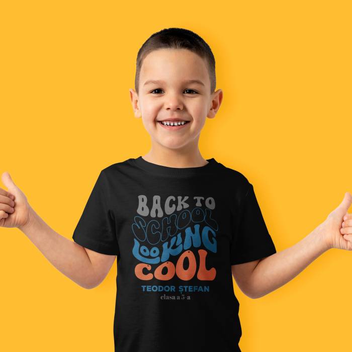 Tricou personalizat pentru copii - Back to school