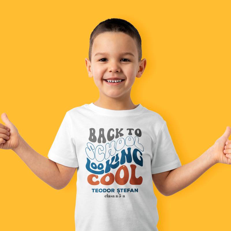 Tricou personalizat pentru copii - Back to school