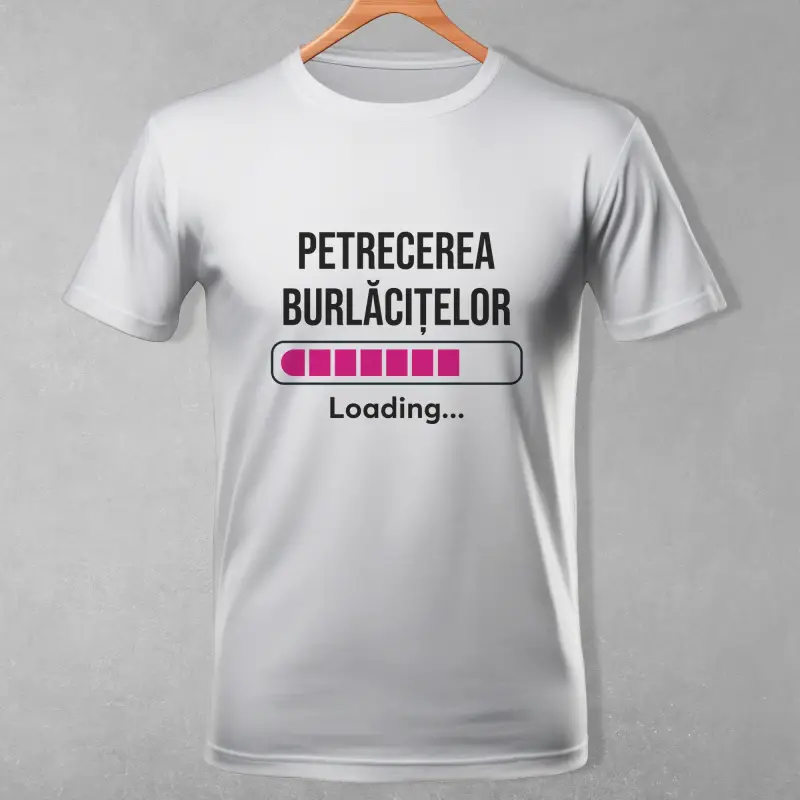 Tricou personalizat pentru petrecerea burlacitelor - Loading...