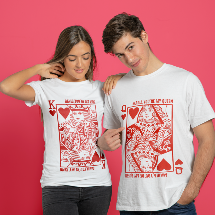 Tricou Personalizat pentru Femei - King of hearts