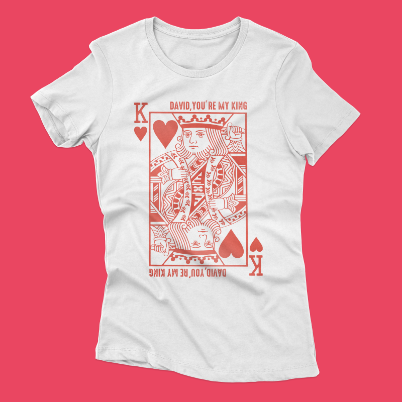 Tricou Personalizat pentru Femei - King of hearts