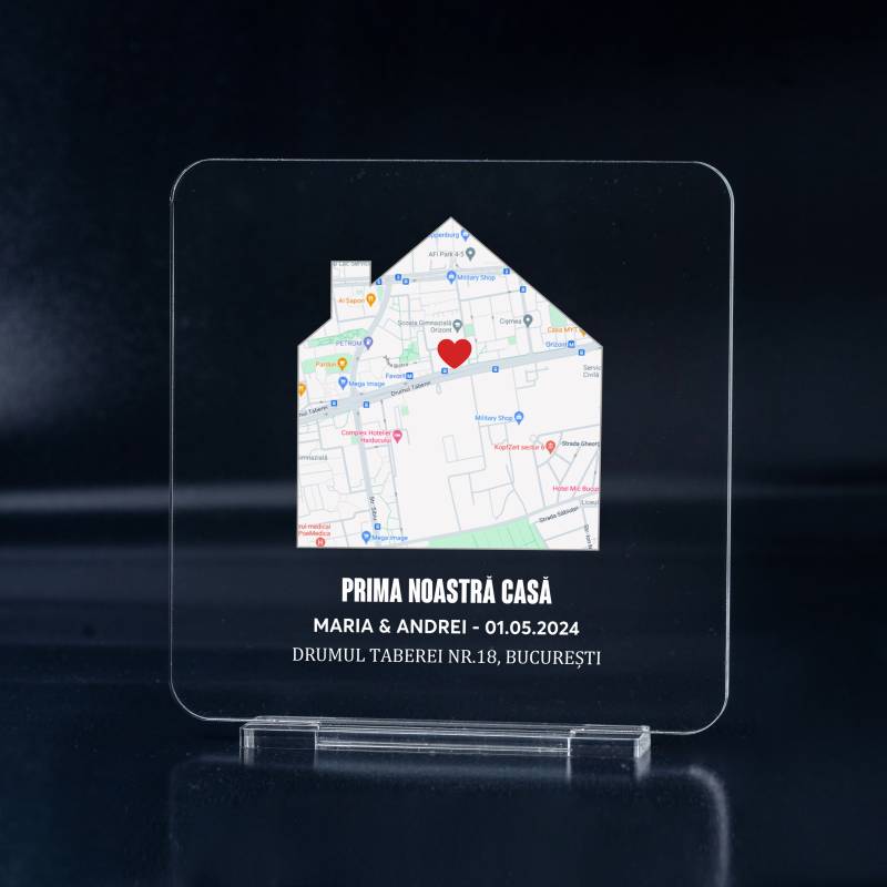 Trofeu personalizat - Prima noastra casa