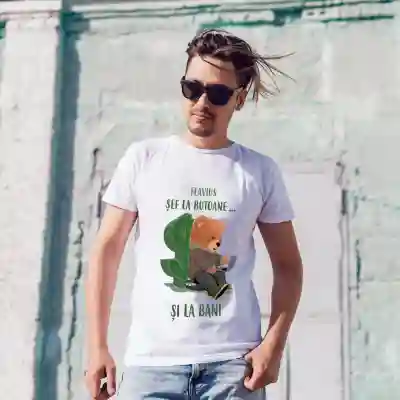 Tricou personalizat - Sef la butoane si la bani