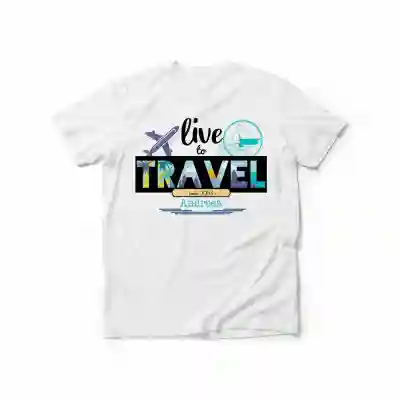 Tricou personalizat - Live to travel