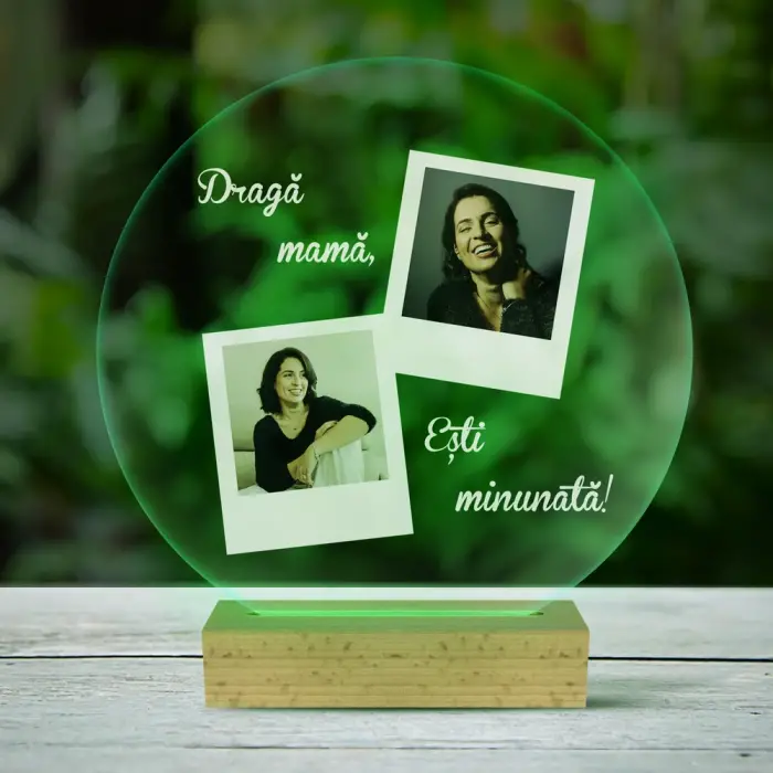 Lampa led 3D personalizata pentru mama