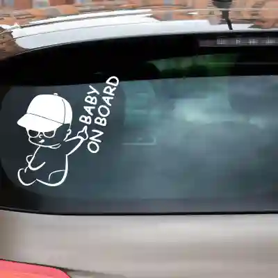 Sticker boss baby on board 