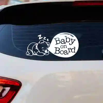 Sticker Baby on board panda