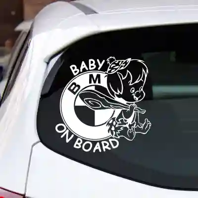 Sticker Baby on board Bmw - Baietel