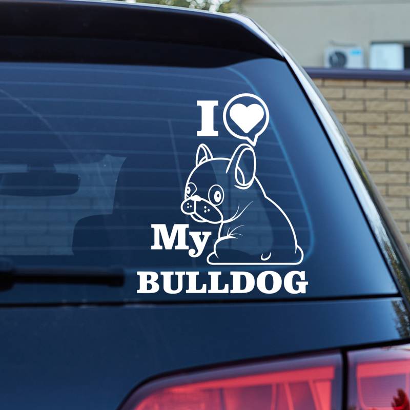 Stickere auto cu BullDog