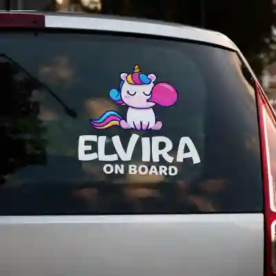 Sticker auto Unicorn