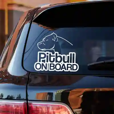 Sticker Pitbull on board